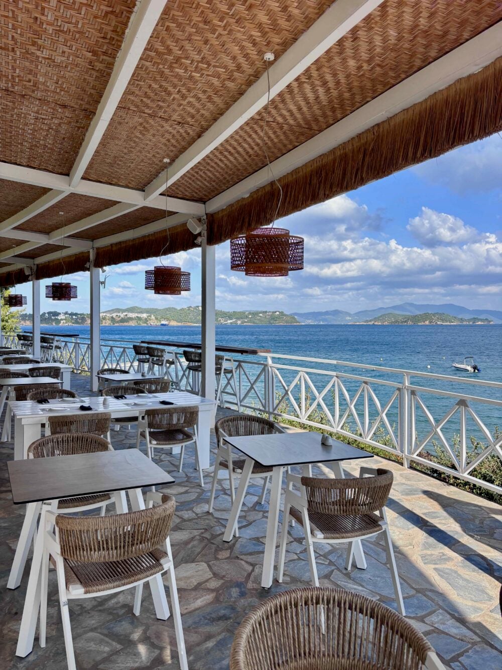 Lunch at Pelagos at the Kassandra Bay Resort in Skiathos
