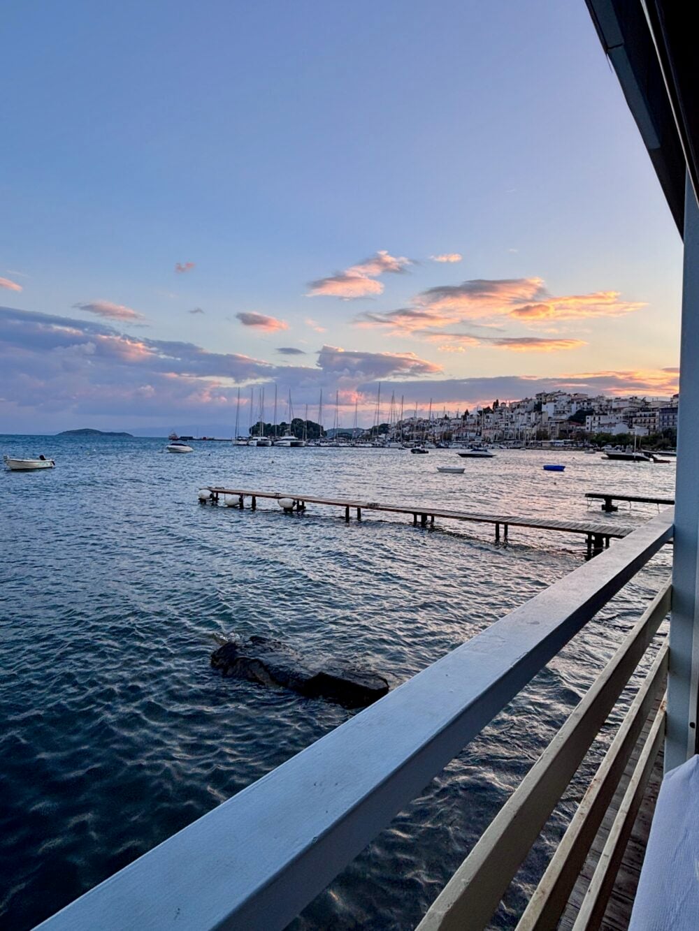 Views from Bakaliko Restaurant in Skiathos