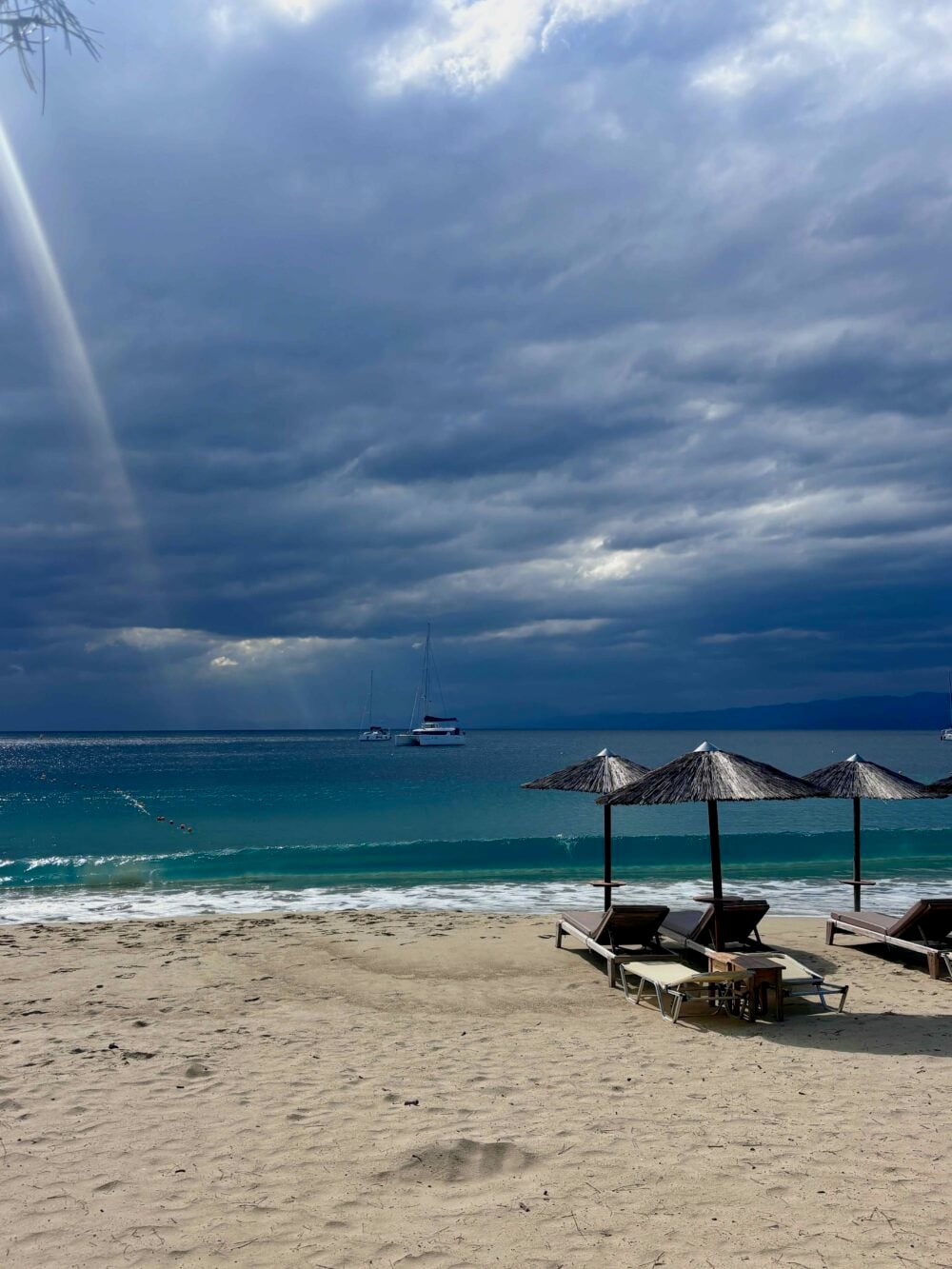 Moody skies in Skiathos
