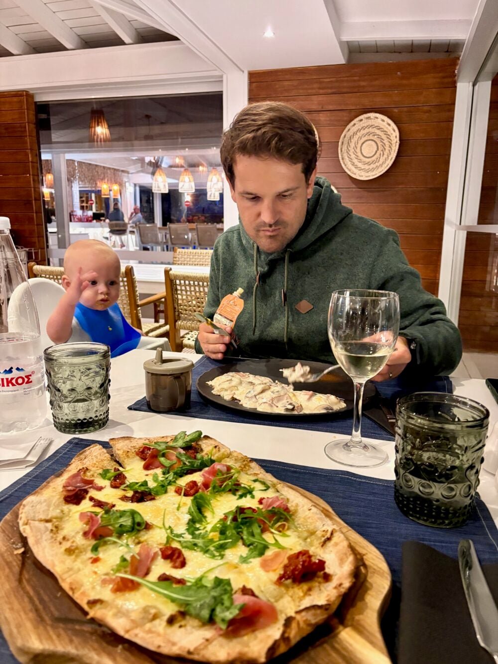 Dinner at Black Olive in Kassandra Bay Resort in Skiathos