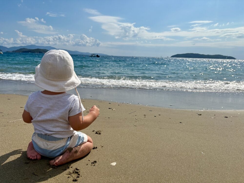 The beach at Kassandra Bay Hotel in Skiathos