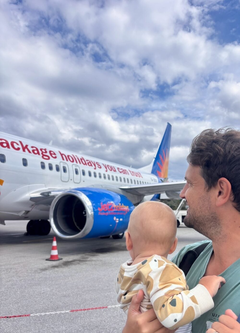 Boarding our Jet2 plane in Skiathos back to London